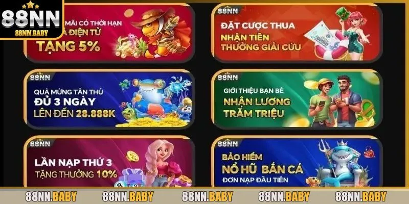 Sự kiện khuyến mãi đặc sắc cho hội viên 88NN