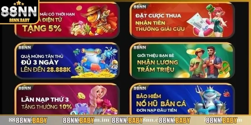 Top các ưu đãi hot hit tại sân chơi